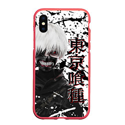 Чехол iPhone XS Max матовый Kaneki Ken - Токийский Гуль, цвет: 3D-красный