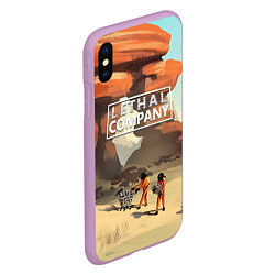 Чехол iPhone XS Max матовый Lethal Company: Art, цвет: 3D-сиреневый — фото 2