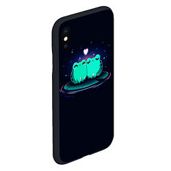 Чехол iPhone XS Max матовый Любовь жабок, цвет: 3D-черный — фото 2
