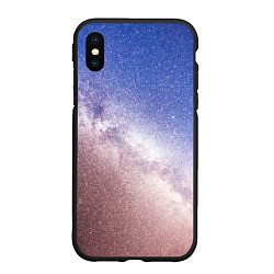 Чехол iPhone XS Max матовый Галактика млечный путь, цвет: 3D-черный