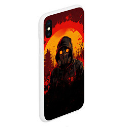 Чехол iPhone XS Max матовый Stalker 2 fire ghost, цвет: 3D-белый — фото 2