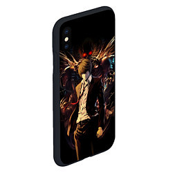 Чехол iPhone XS Max матовый Лайт Ягами - Death Note, цвет: 3D-черный — фото 2