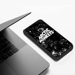 Чехол iPhone XS Max матовый Arctic Monkeys black ice, цвет: 3D-черный — фото 2