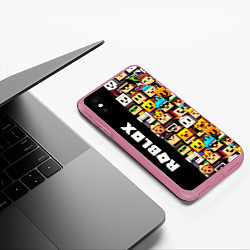 Чехол iPhone XS Max матовый Roblox - game, цвет: 3D-малиновый — фото 2