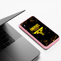 Чехол iPhone XS Max матовый Одни из нас огненное лого цикады, цвет: 3D-баблгам — фото 2