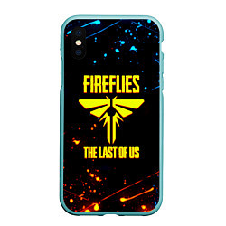 Чехол iPhone XS Max матовый The last of us лёд и пламя цикады, цвет: 3D-мятный