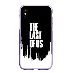Чехол iPhone XS Max матовый The last of us текстура, цвет: 3D-светло-сиреневый