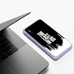 Чехол iPhone XS Max матовый The last of us текстура, цвет: 3D-светло-сиреневый — фото 2