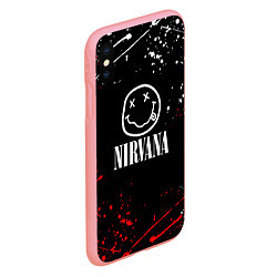 Чехол iPhone XS Max матовый Nirvana брызги красок, цвет: 3D-баблгам — фото 2