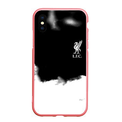 Чехол iPhone XS Max матовый Liverpool текстура, цвет: 3D-баблгам