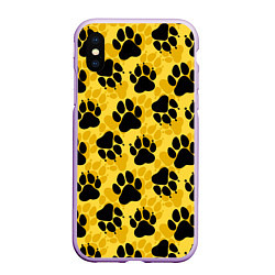 Чехол iPhone XS Max матовый Dogs paws