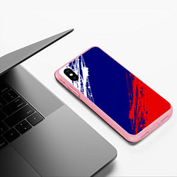 Чехол iPhone XS Max матовый Триколор Россия, цвет: 3D-баблгам — фото 2
