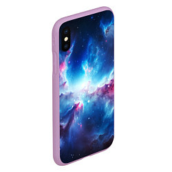 Чехол iPhone XS Max матовый Fascinating cosmic expanses, цвет: 3D-сиреневый — фото 2