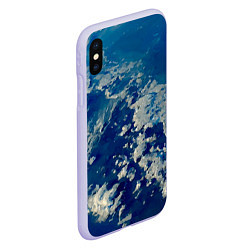Чехол iPhone XS Max матовый Небо Земли - star dust, цвет: 3D-светло-сиреневый — фото 2