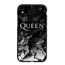 Чехол iPhone XS Max матовый Queen black graphite, цвет: 3D-черный