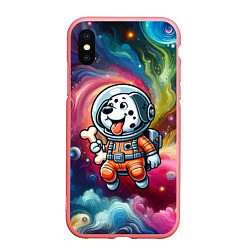 Чехол iPhone XS Max матовый Funny dalmatian puppy - ai art, цвет: 3D-баблгам