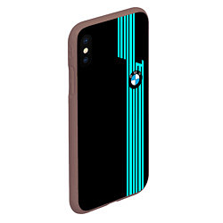 Чехол iPhone XS Max матовый BMW sport line geometry, цвет: 3D-коричневый — фото 2