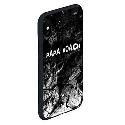 Чехол iPhone XS Max матовый Papa Roach black graphite, цвет: 3D-черный — фото 2