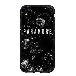 Чехол iPhone XS Max матовый Paramore black ice, цвет: 3D-черный