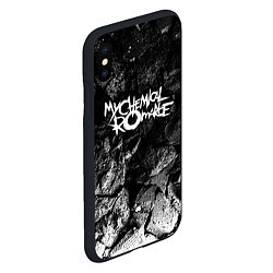 Чехол iPhone XS Max матовый My Chemical Romance black graphite, цвет: 3D-черный — фото 2