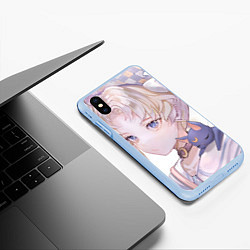 Чехол iPhone XS Max матовый Sailor Moon Усаги Цукино, цвет: 3D-голубой — фото 2