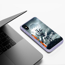 Чехол iPhone XS Max матовый Киш востание, цвет: 3D-светло-сиреневый — фото 2
