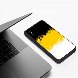 Чехол iPhone XS Max матовый Имперский флаг России штриховка, цвет: 3D-черный — фото 2