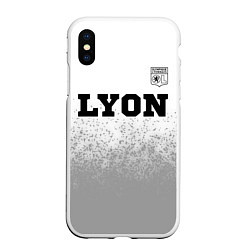 Чехол iPhone XS Max матовый Lyon sport на светлом фоне посередине