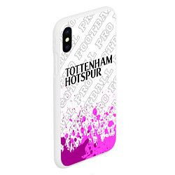 Чехол iPhone XS Max матовый Tottenham pro football посередине, цвет: 3D-белый — фото 2