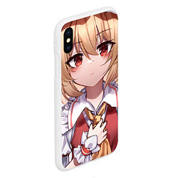 Чехол iPhone XS Max матовый Touhou Project Flandre милая улыбка, цвет: 3D-белый — фото 2