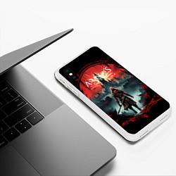 Чехол iPhone XS Max матовый Assassins creed город на горизонте, цвет: 3D-белый — фото 2