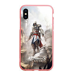 Чехол iPhone XS Max матовый Assassins creed town, цвет: 3D-баблгам