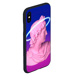 Чехол iPhone XS Max матовый Vaporwave neon, цвет: 3D-черный — фото 2