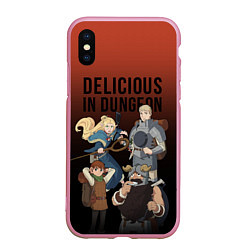 Чехол iPhone XS Max матовый Delicious in Dungeon, цвет: 3D-розовый