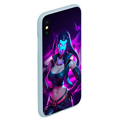 Чехол iPhone XS Max матовый League of Legends Kaisa Kda style, цвет: 3D-голубой — фото 2