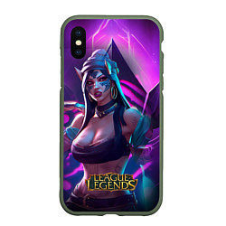 Чехол iPhone XS Max матовый League of Legends Kaisa Kda style