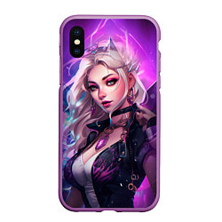 Чехол iPhone XS Max матовый League of Legends Kaisa Kda style