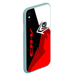 Чехол iPhone XS Max матовый Honda CR-V - sport uniform, цвет: 3D-мятный — фото 2