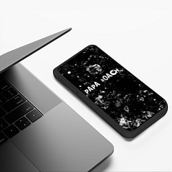 Чехол iPhone XS Max матовый Papa Roach black ice, цвет: 3D-черный — фото 2