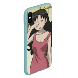 Чехол iPhone XS Max матовый Azumanga Daioh Юкари Танидзаки, цвет: 3D-мятный — фото 2