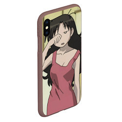 Чехол iPhone XS Max матовый Azumanga Daioh Юкари Танидзаки, цвет: 3D-коричневый — фото 2