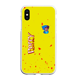 Чехол iPhone XS Max матовый Poppy Playtime Хагги Вагги монстр, цвет: 3D-белый