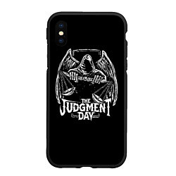 Чехол iPhone XS Max матовый The Judgment Day, цвет: 3D-черный