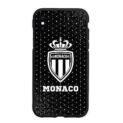 Чехол iPhone XS Max матовый Monaco sport на темном фоне, цвет: 3D-черный