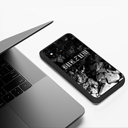 Чехол iPhone XS Max матовый Burzum black graphite, цвет: 3D-черный — фото 2