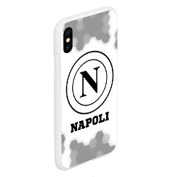 Чехол iPhone XS Max матовый Napoli sport на светлом фоне, цвет: 3D-белый — фото 2