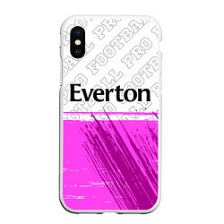 Чехол iPhone XS Max матовый Everton pro football посередине