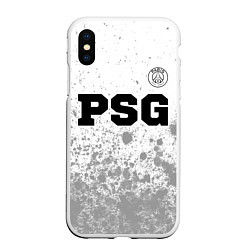 Чехол iPhone XS Max матовый PSG sport на светлом фоне посередине