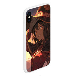 Чехол iPhone XS Max матовый Konosuba Мэгумин cute, цвет: 3D-белый — фото 2