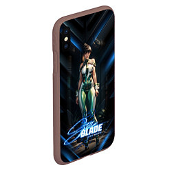 Чехол iPhone XS Max матовый Stellar Blade Eve в полный рост, цвет: 3D-коричневый — фото 2